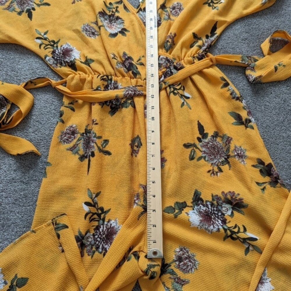 Streetwear Society maxi floral wrap jumpsuit Size Medium - Picture 5 of 10